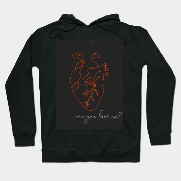 Aesthetic heart heartbeat dark academia strings of fate Hoodie by AGRHouse